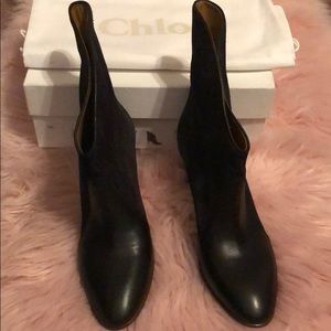 Chloe ~ Charcoal Grey Ankle Boots